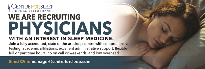 Sleep Center - Physician job opening