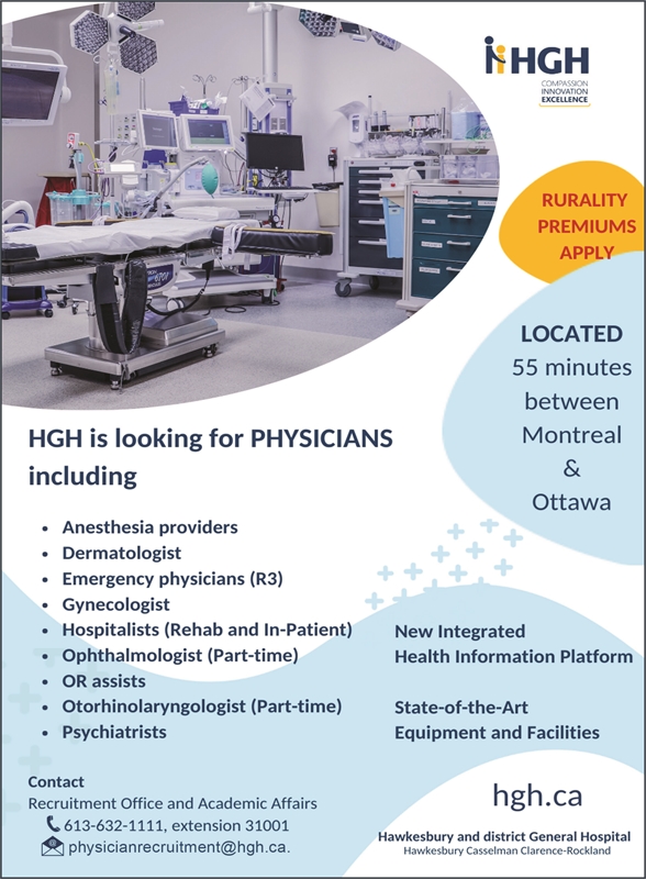 Display Ad for GHH Hospital advertising for multiple physician job openings