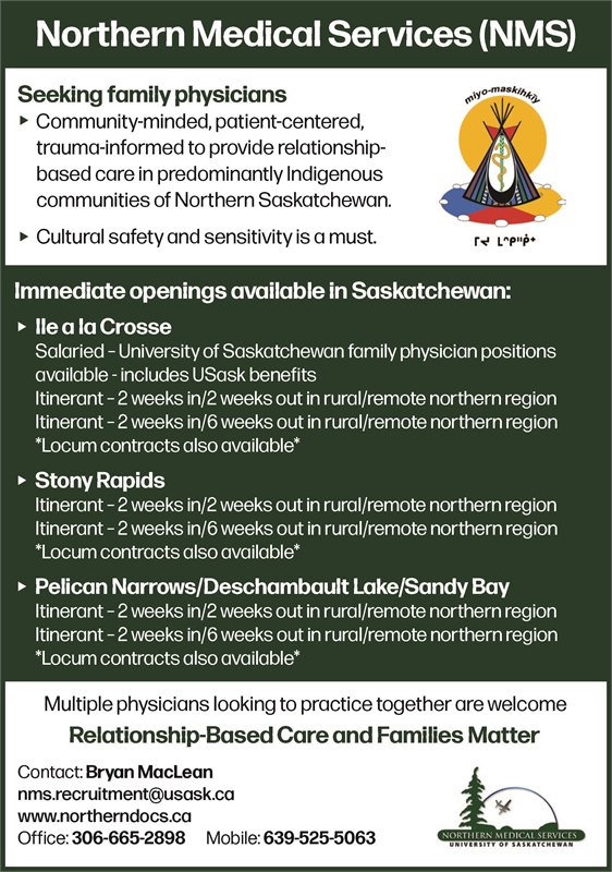 NMS physician job ads